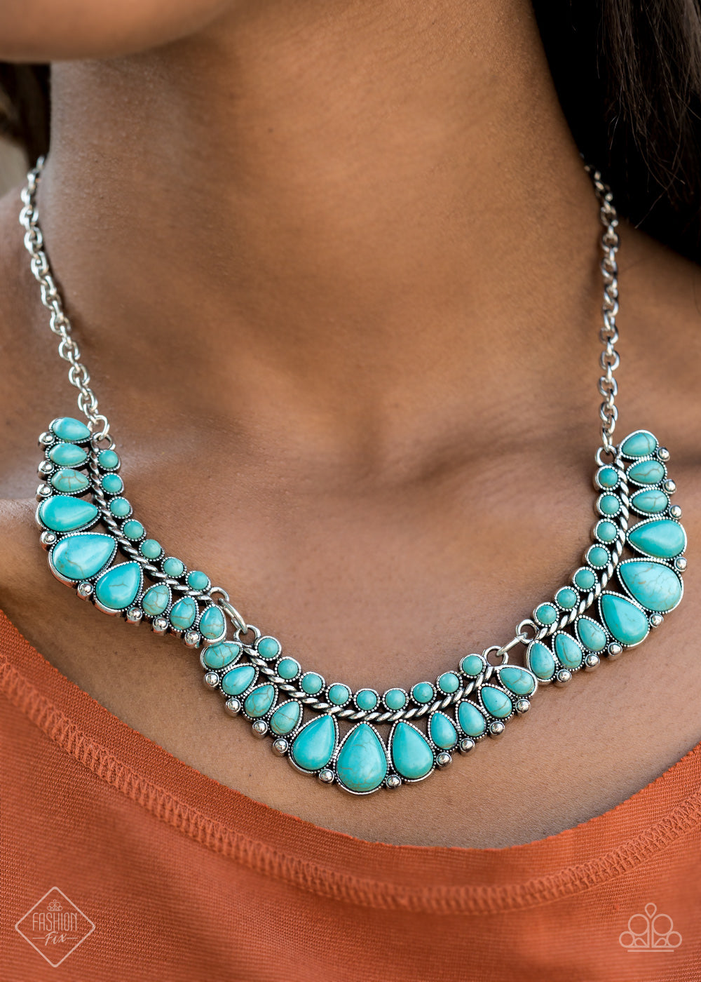 Paparazzi Necklace ~ Naturally Native -Fashion Fix Oct2020 - Blue