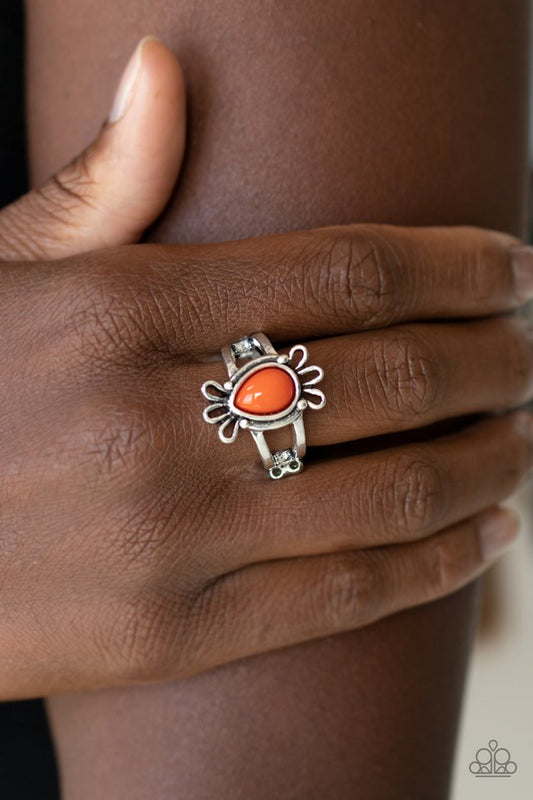 Tranquil Tide - Orange - Paparazzi Ring Image