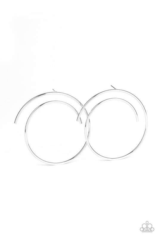 Vogue Vortex - Silver - Paparazzi Earring Image