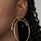 Vogue Vortex - Gold - Paparazzi Earring Image