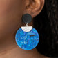 Really Retro-politan - Blue - Paparazzi Earring Image