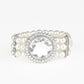 Paparazzi Bracelet ~ Speechless Sparkle - White