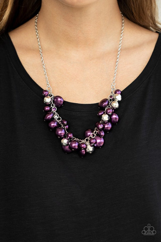 Battle of the Bombshells - Purple - Paparazzi Necklace Image