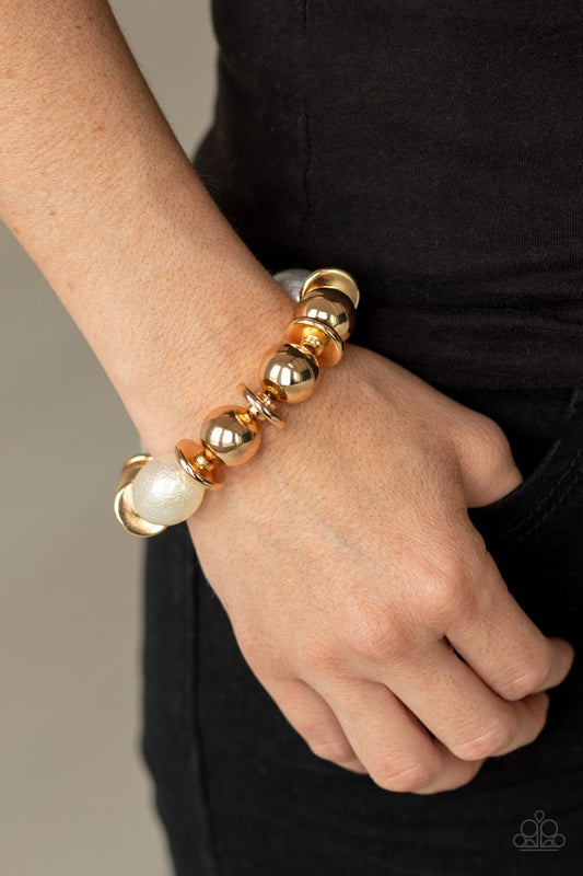 Big League Luster - Gold - Paparazzi Bracelet Image