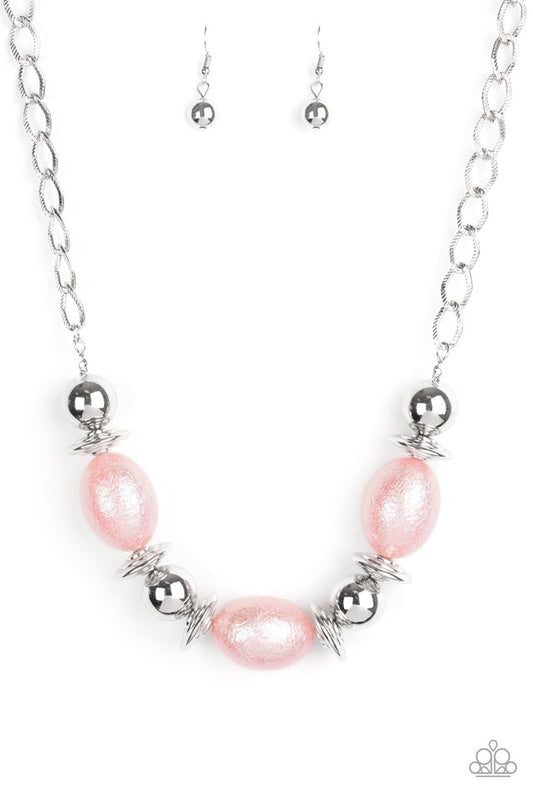 Welcome To The Big Leagues - Pink - Paparazzi Necklace Image