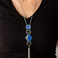 STRIPE Up a Conversation - Blue - Paparazzi Necklace Image