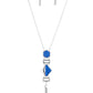 STRIPE Up a Conversation - Blue - Paparazzi Necklace Image