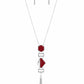 STRIPE Up a Conversation - Red - Paparazzi Necklace Image