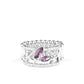 Tilted Twinkle - Purple - Paparazzi Ring Image