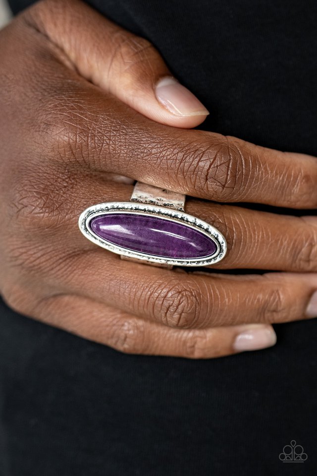 Stone Mystic - Purple - Paparazzi Ring Image
