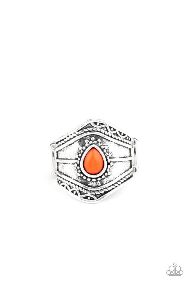 Tribe Mode - Orange - Paparazzi Ring Image