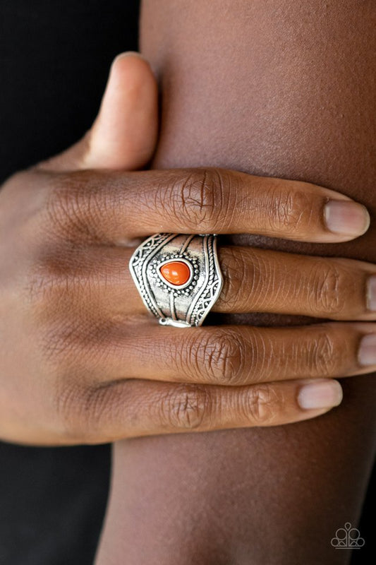 Tribe Mode - Orange - Paparazzi Ring Image