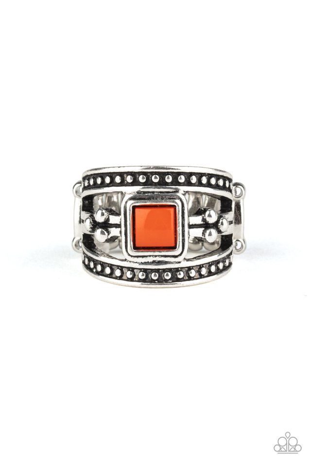 Vivid View - Orange - Paparazzi Ring Image