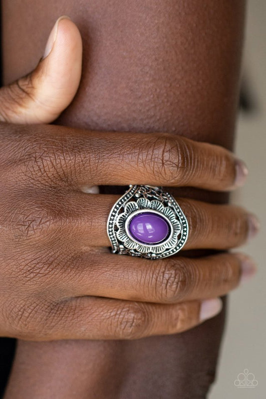 Garden Tranquility - Purple - Paparazzi Ring Image