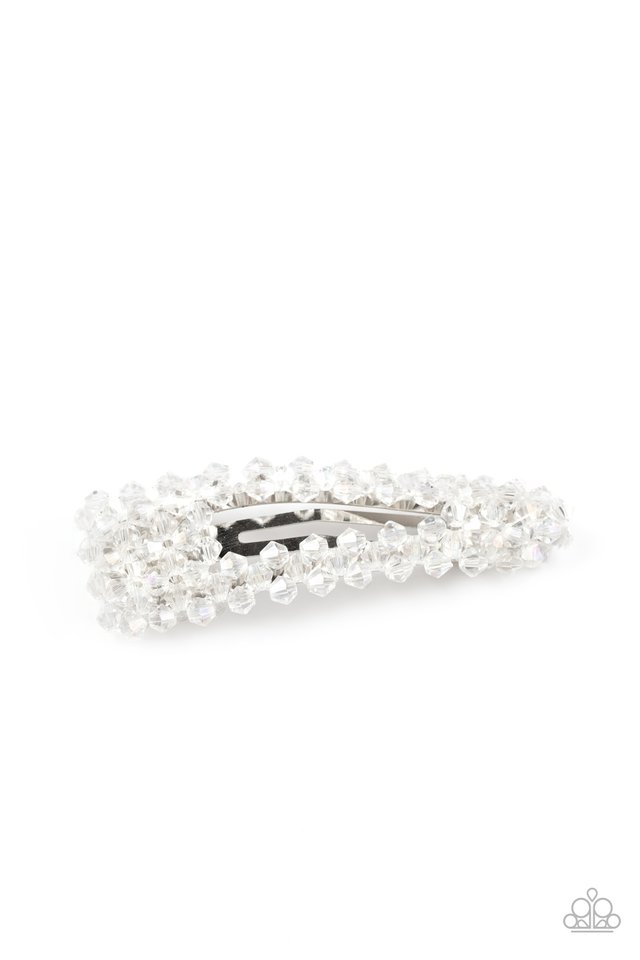 Just Follow The Glitter - White - Paparazzi Hair Accessories Image