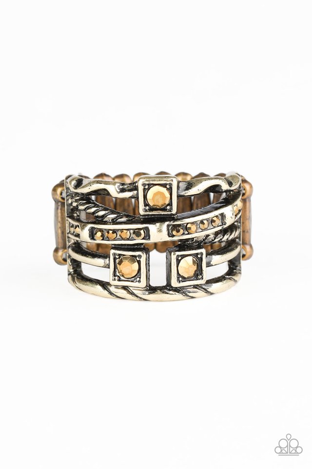 Couture Connoisseur - Brass - Paparazzi Ring Image