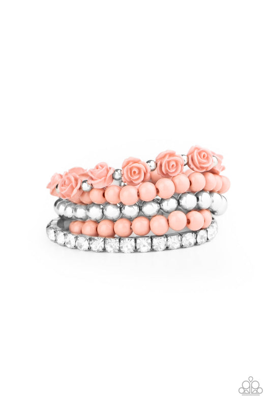 Paparazzi Bracelet ~ Rose Garden Grandeur - Pink