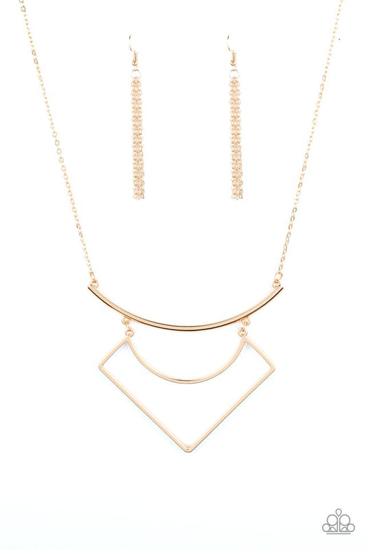 Egyptian Edge - Gold - Paparazzi Necklace Image