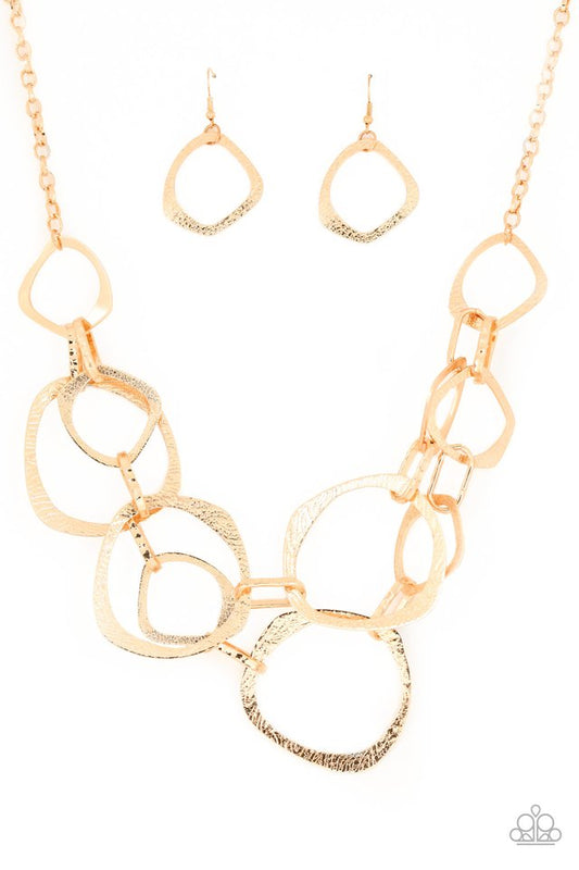 Salvage Yard - Gold - Paparazzi Necklace Image