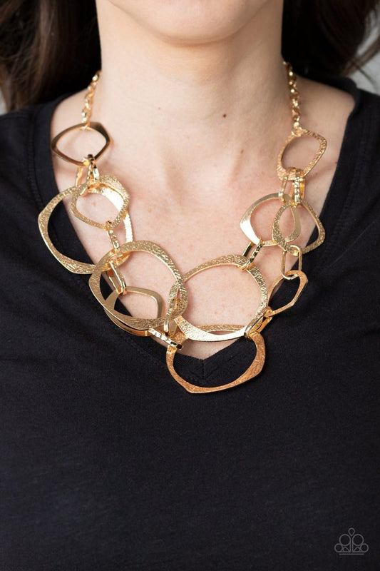 Salvage Yard - Gold - Paparazzi Necklace Image