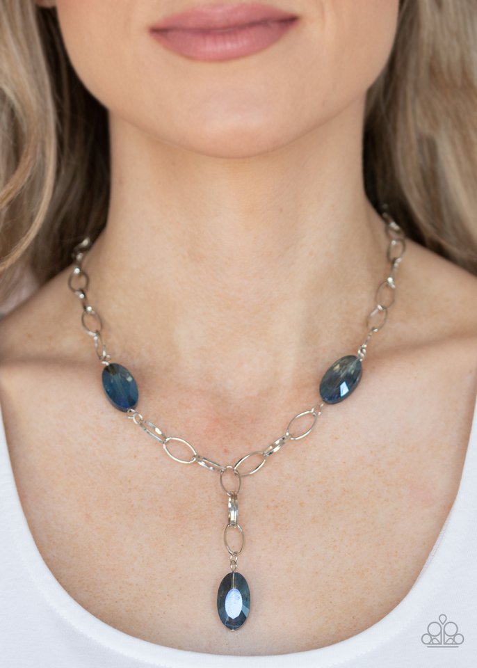 Power Up - Blue - Paparazzi Necklace Image