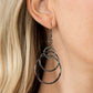 Three Ring Couture - Black - Paparazzi Earring Image