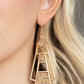 Retro Minimalist - Gold - Paparazzi Earring Image