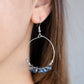 Holographic Hoops - Purple - Paparazzi Earring Image