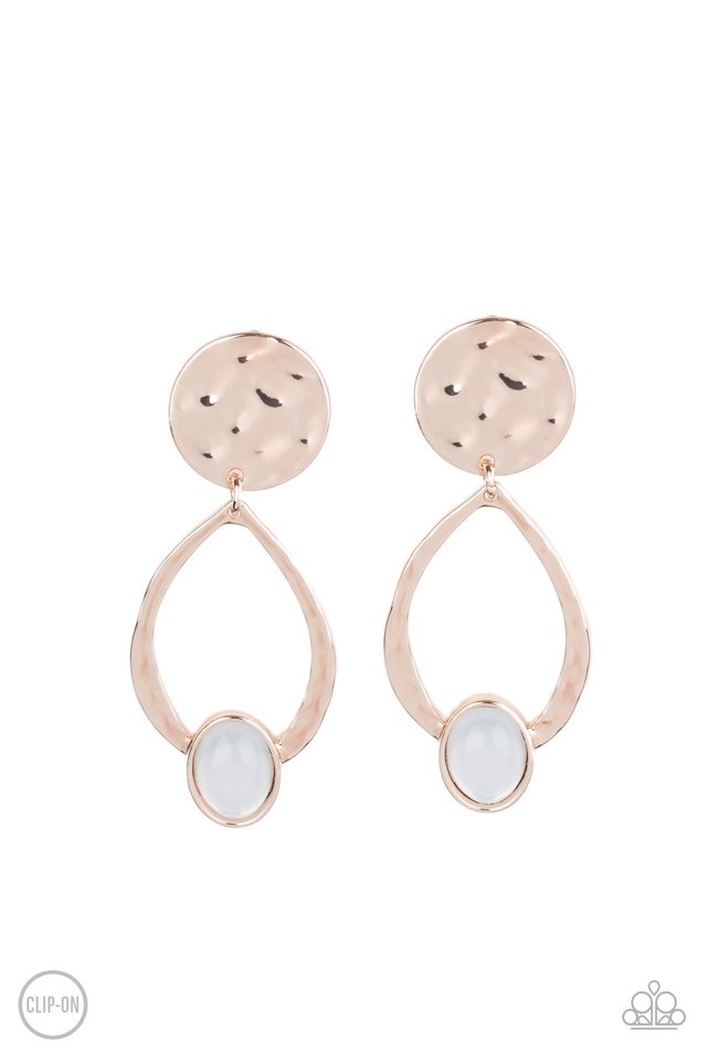 Opal Obsession - Rose Gold - Paparazzi Earring Image