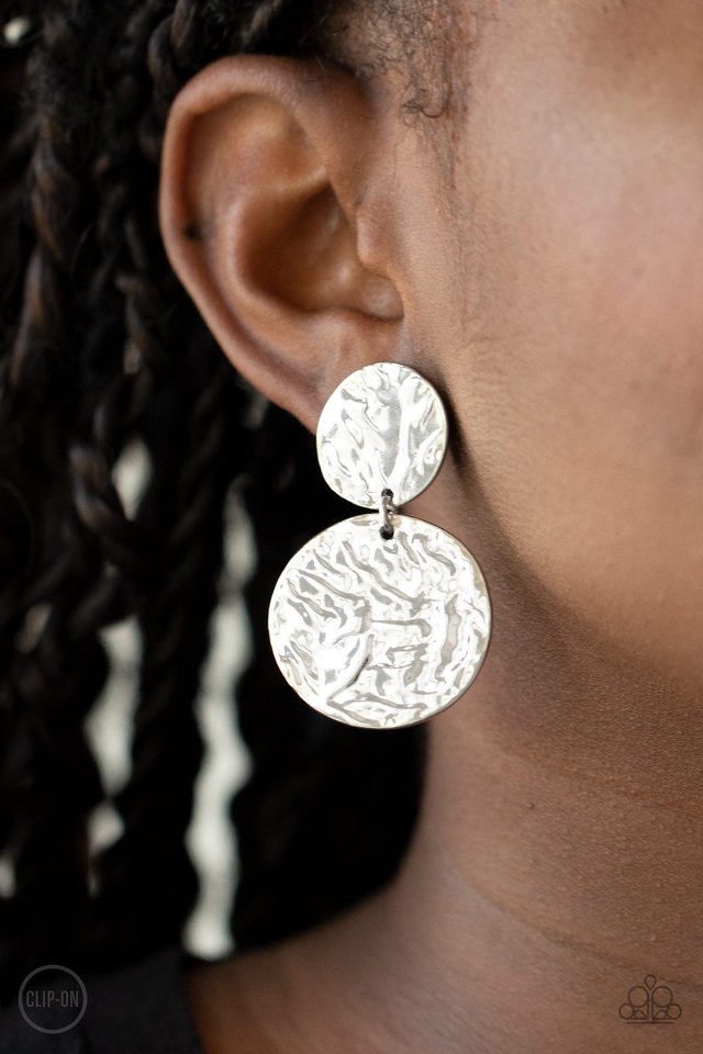 Relic Ripple - Silver - Paparazzi Earring Image