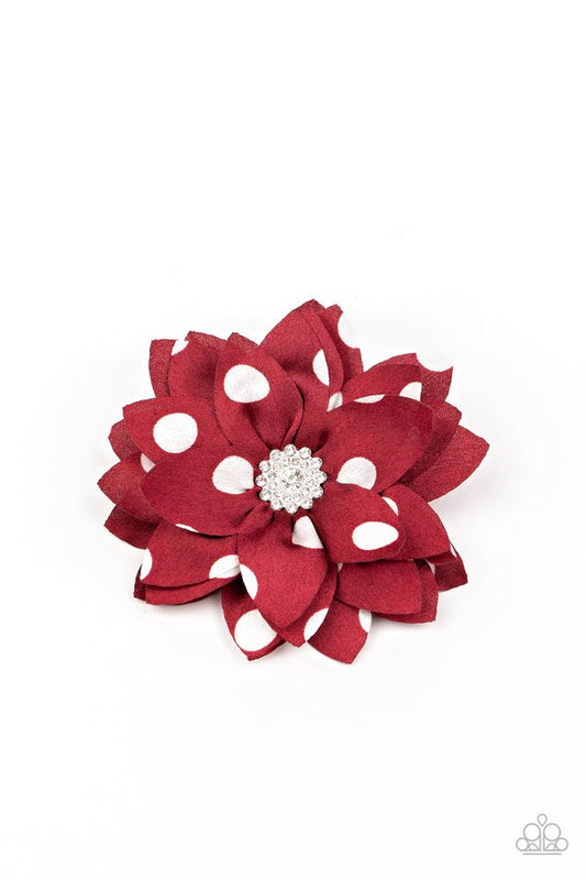 Silk Gardens - Red - Paparazzi Hair Accessories Image