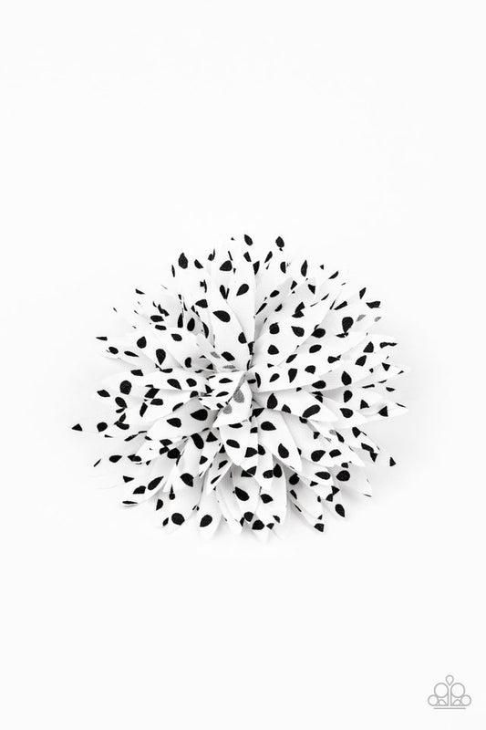 Polka Panache - White - Paparazzi Hair Accessories Image