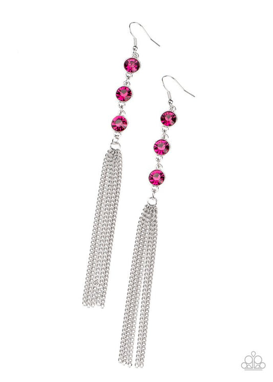 Moved to TIERS - Pink - Paparazzi Earring Image