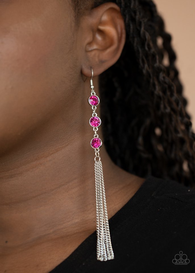 Moved to TIERS - Pink - Paparazzi Earring Image