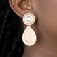 Emblazoned Edge - Rose Gold - Paparazzi Earring Image