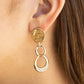 Reshaping Refinement - Gold - Paparazzi Earring Image