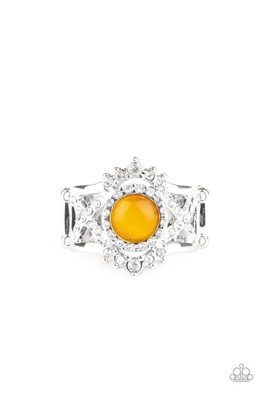 Decadently Dreamy - Yellow - Paparazzi Ring Image