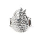 Clear-Cut Cascade - Silver - Paparazzi Ring Image
