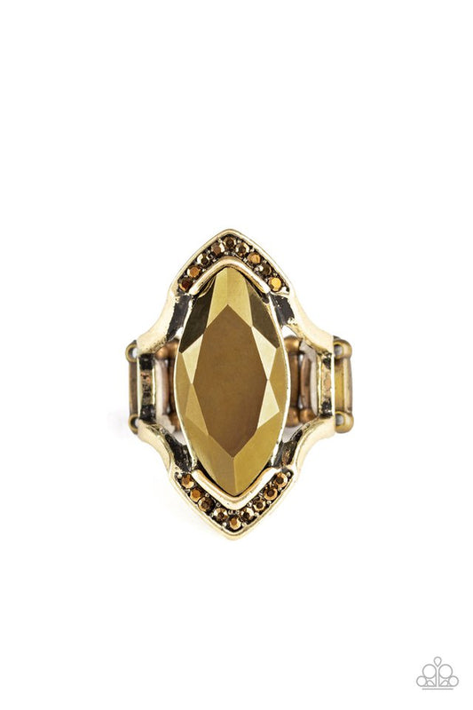 Leading Luster - Brass - Paparazzi Ring Image