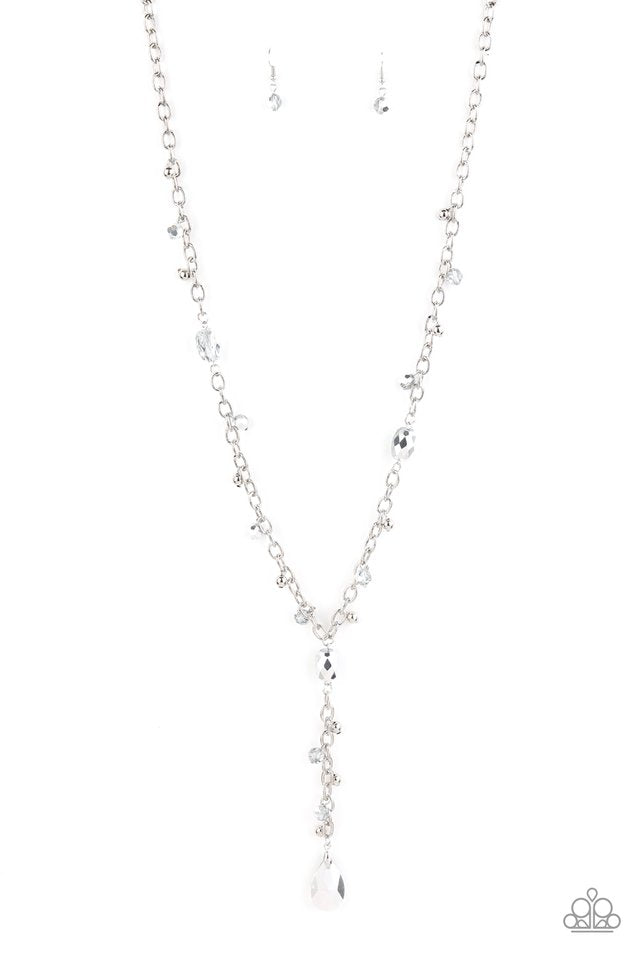 Afterglow Party - Silver - Paparazzi Necklace Image