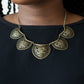 Garden Pixie - Brass - Paparazzi Necklace Image