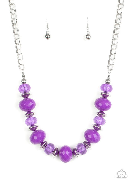 Hollywood Gossip - Purple - Paparazzi Necklace Image