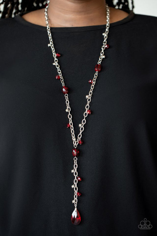 Afterglow Party - Red - Paparazzi Necklace Image