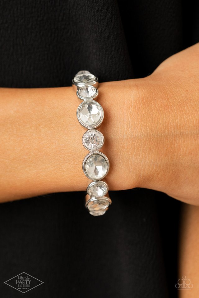 Still GLOWING Strong - White - Paparazzi Bracelet Image