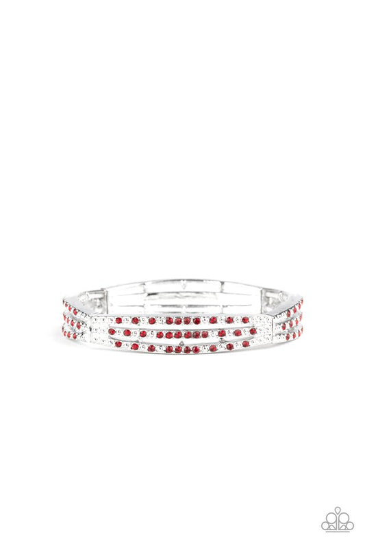 Suburban Scene - Red - Paparazzi Bracelet Image