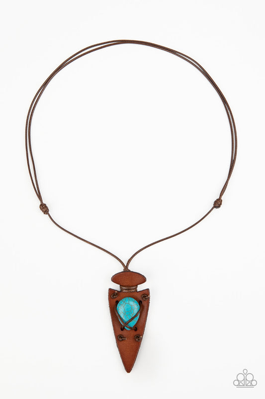Paparazzi Necklace ~ Hold Your ARROWHEAD Up High - Blue
