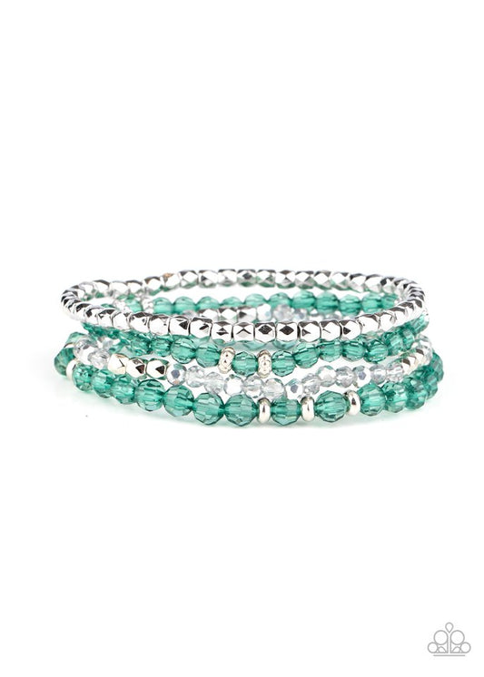 Crystal Crush - Green - Paparazzi Bracelet Image