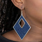 Woven Wanderer - Blue - Paparazzi Earring Image