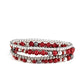 Stacked Style Maker - Red - Paparazzi Bracelet Image