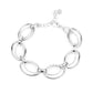 Simplistic Shimmer - Silver - Paparazzi Bracelet Image